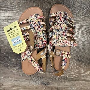 TOMS Kids Colorful Strappy Sandals